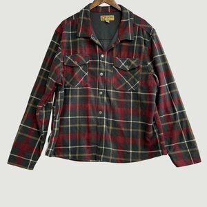 BC Clothing Co. Heritage XL Plaid Shirt Jacket With Inner Lining Snap M0151